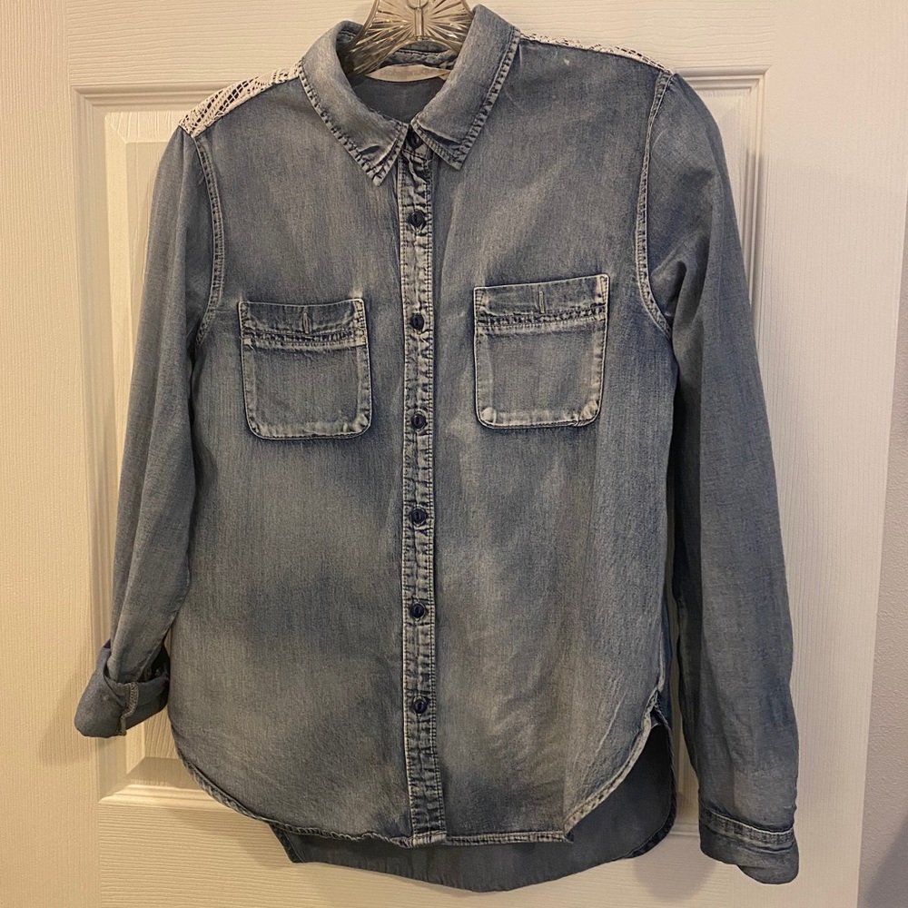 Soft Jean button up shirt